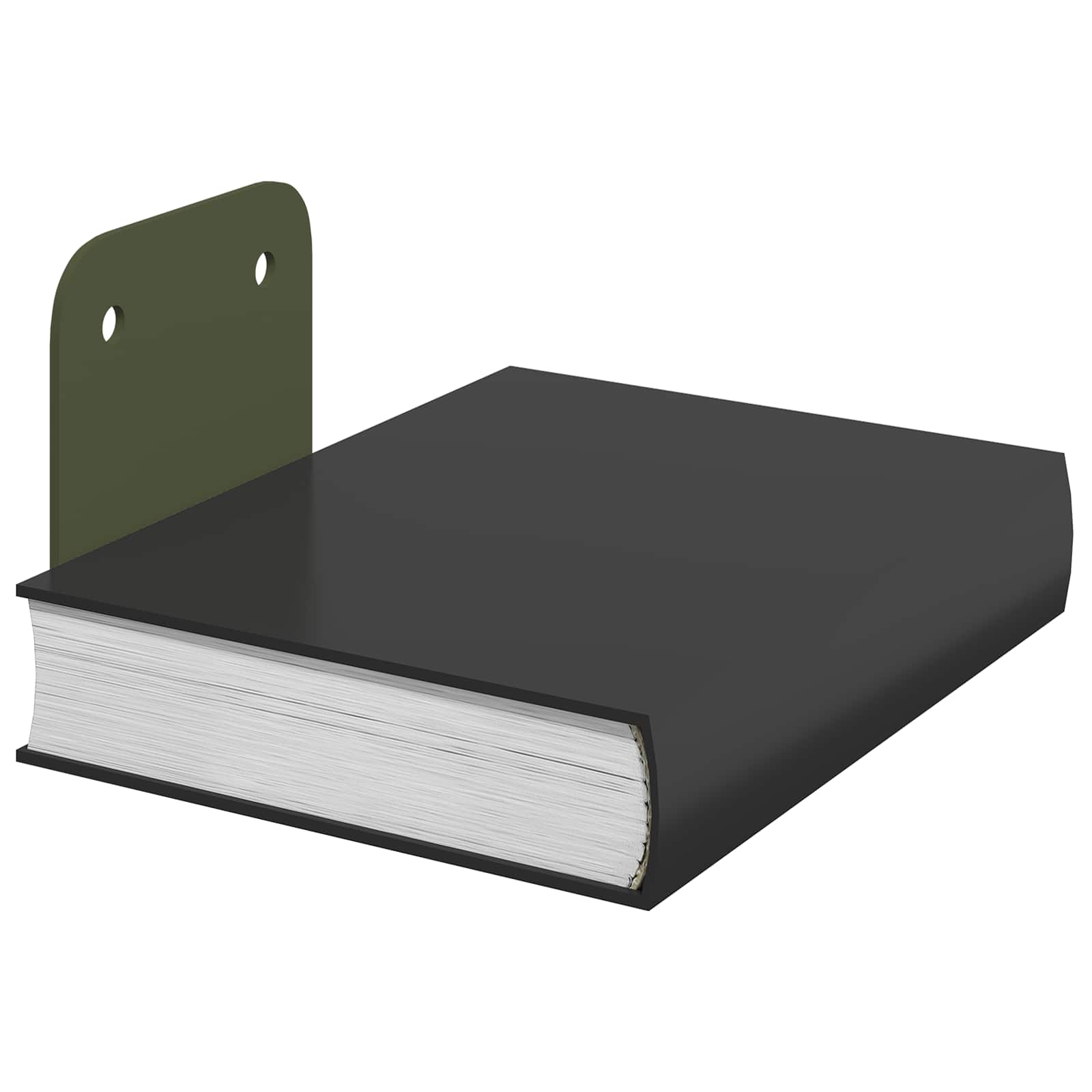 Schwebendes Regal mit Regal 4 pcs Olive Grün 6 x 10,8 x 6,6 cm