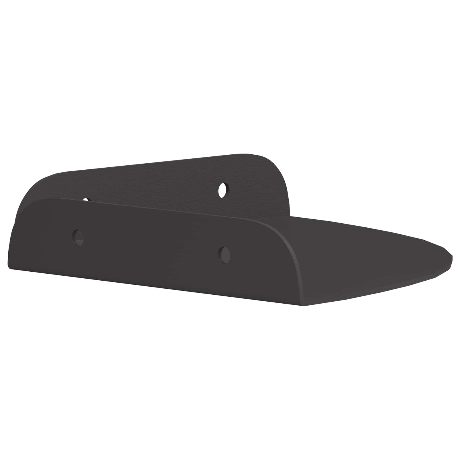 Schwebendes Regal mit Regal 2 pcs Schwarz 15 x 15 x 2 cm