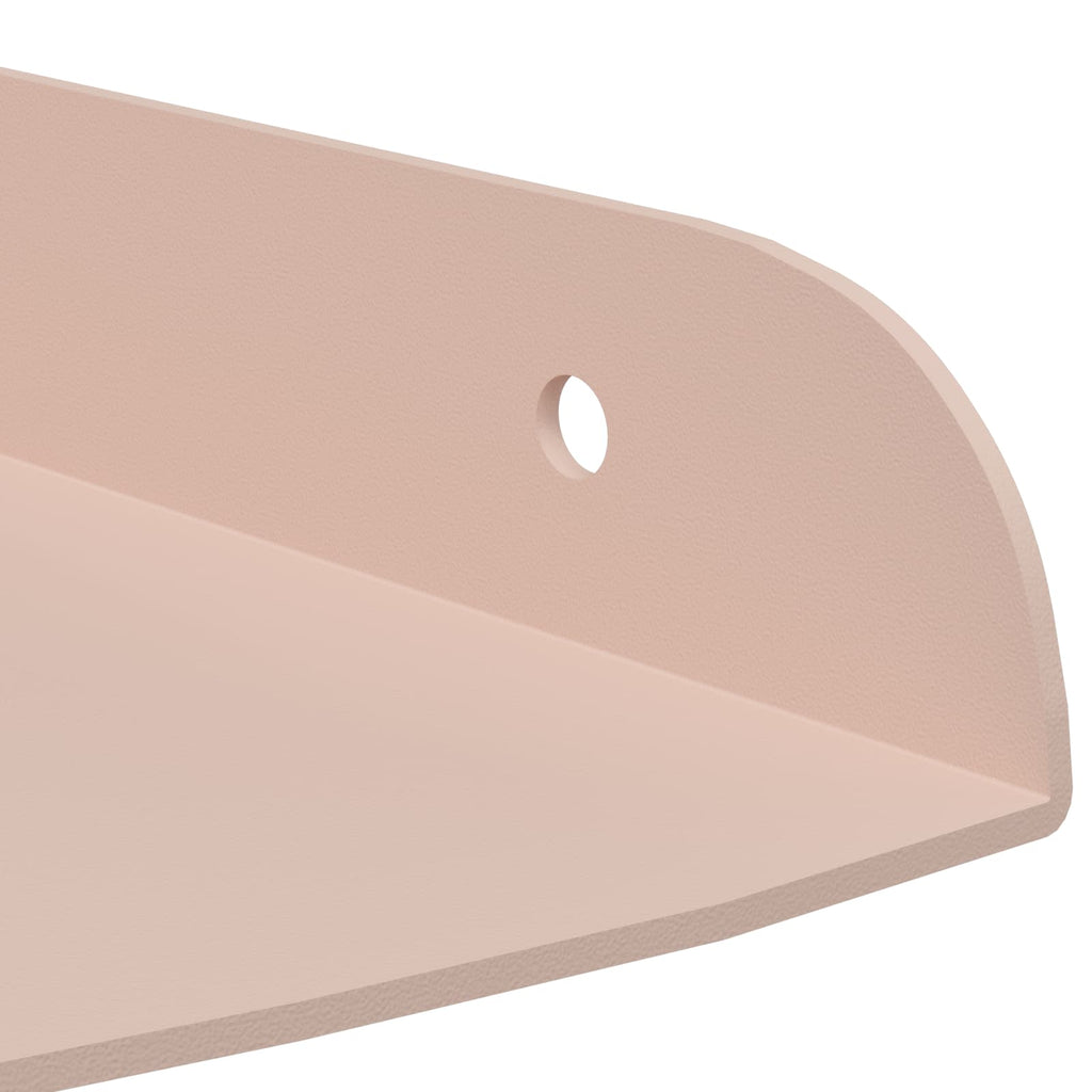 Schwebendes Regal mit Regal 2 pcs Rosa 15 x 15 x 2 cm