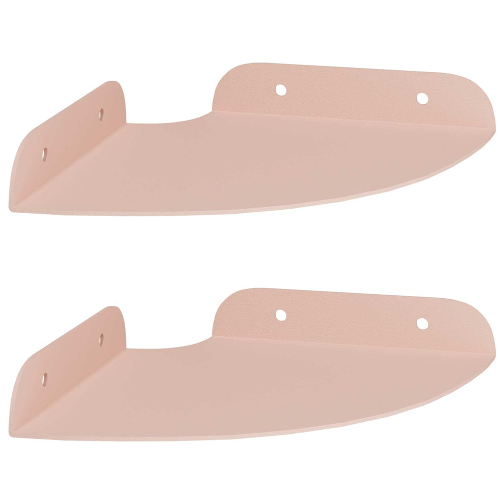Schwebendes Regal mit Regal 2 pcs Rosa 15 x 15 x 2 cm