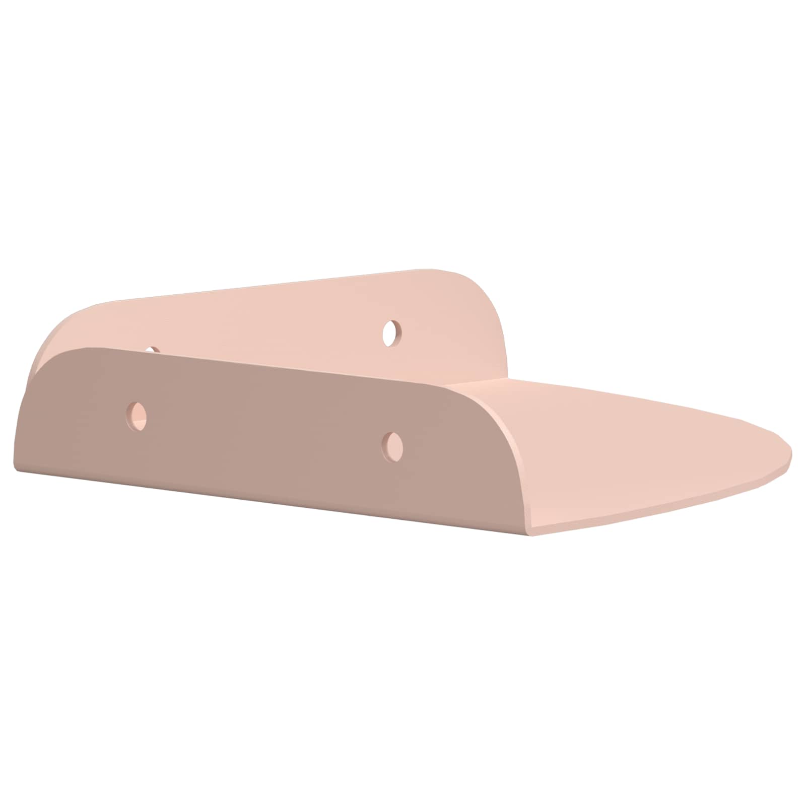 Schwebendes Regal mit Regal 2 pcs Rosa 15 x 15 x 2 cm