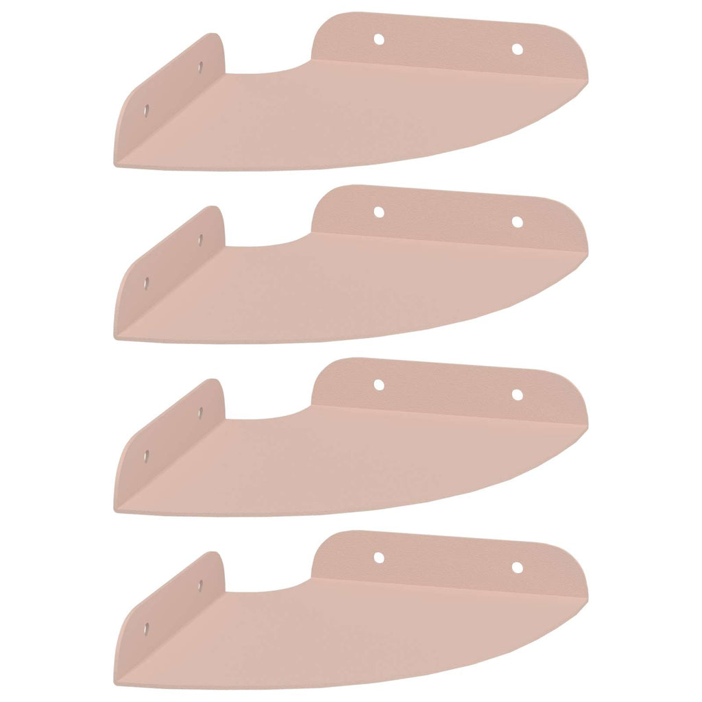 Schwebendes Regal mit Regal 4 pcs Rosa 15 x 15 x 2 cm