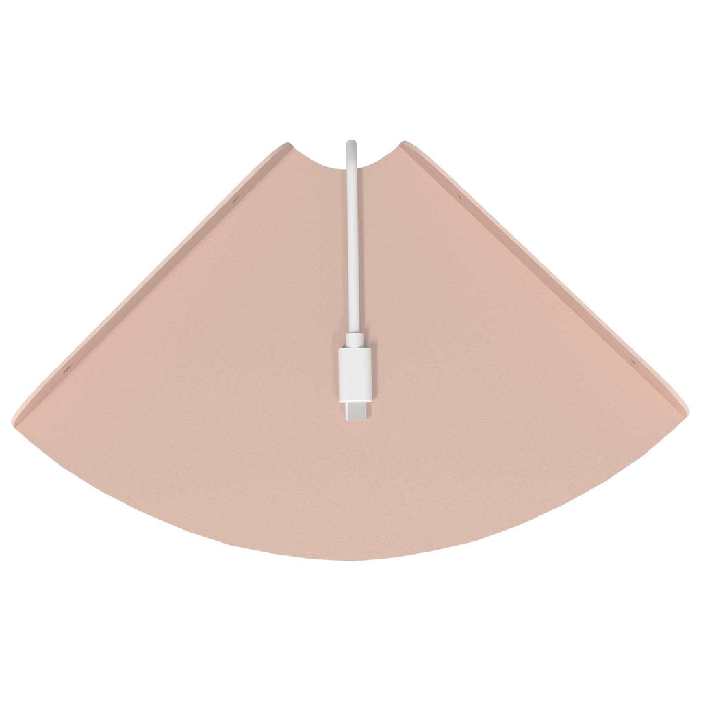 Schwebendes Regal mit Regal 4 pcs Rosa 15 x 15 x 2 cm
