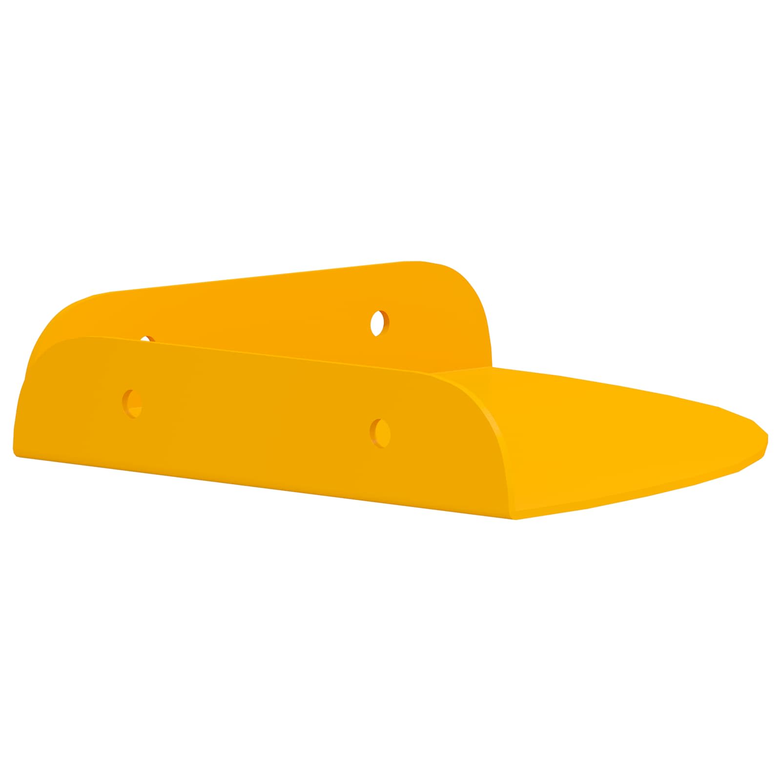 Schwebendes Regal mit Regal 2 pcs Senfgelb 15 x 15 x 2 cm