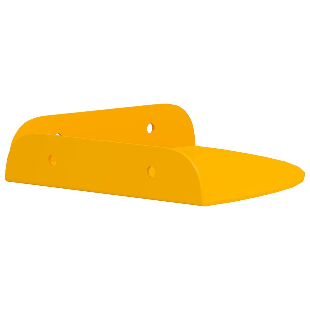Schwebendes Regal mit Regal 4 pcs Senfgelb 15 x 15 x 2 cm