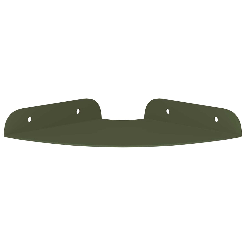 Schwebendes Regal mit Regal 2 pcs Olive Grün 15 x 15 x 2 cm