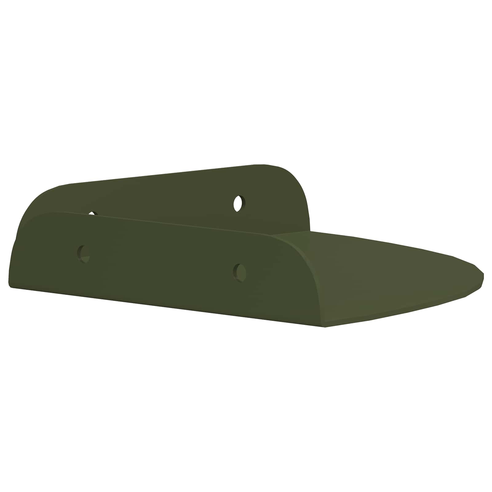 Schwebendes Regal mit Regal 4 pcs Olive Grün 15 x 15 x 2 cm