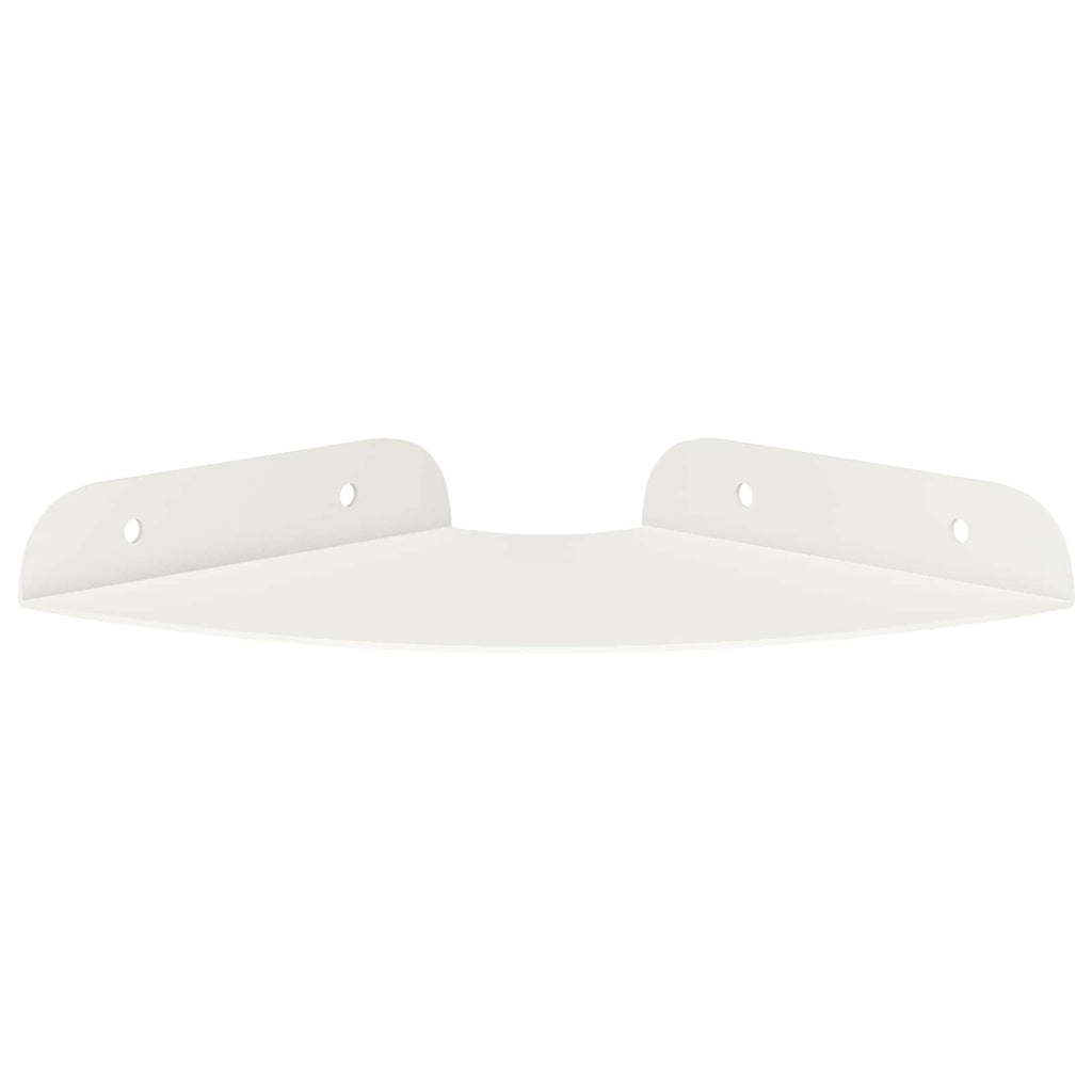 Schwebendes Regal mit Regal 2 pcs Weiß 15 x 15 x 2 cm