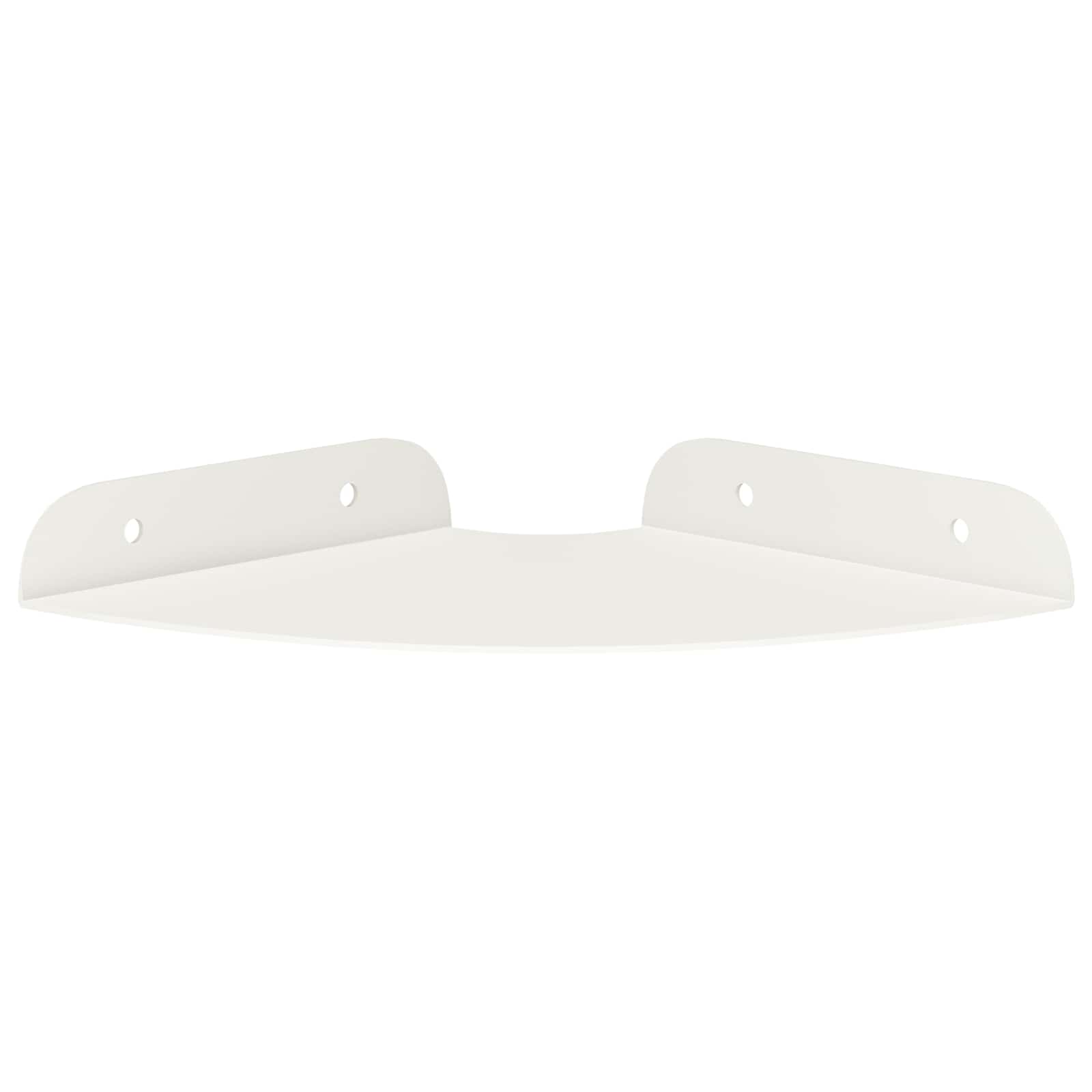 Schwebendes Regal mit Regal 2 pcs Weiß 15 x 15 x 2 cm