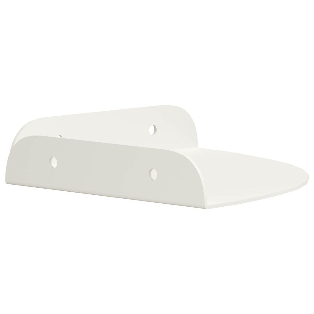 Schwebendes Regal mit Regal 4 pcs Weiß 15 x 15 x 2 cm