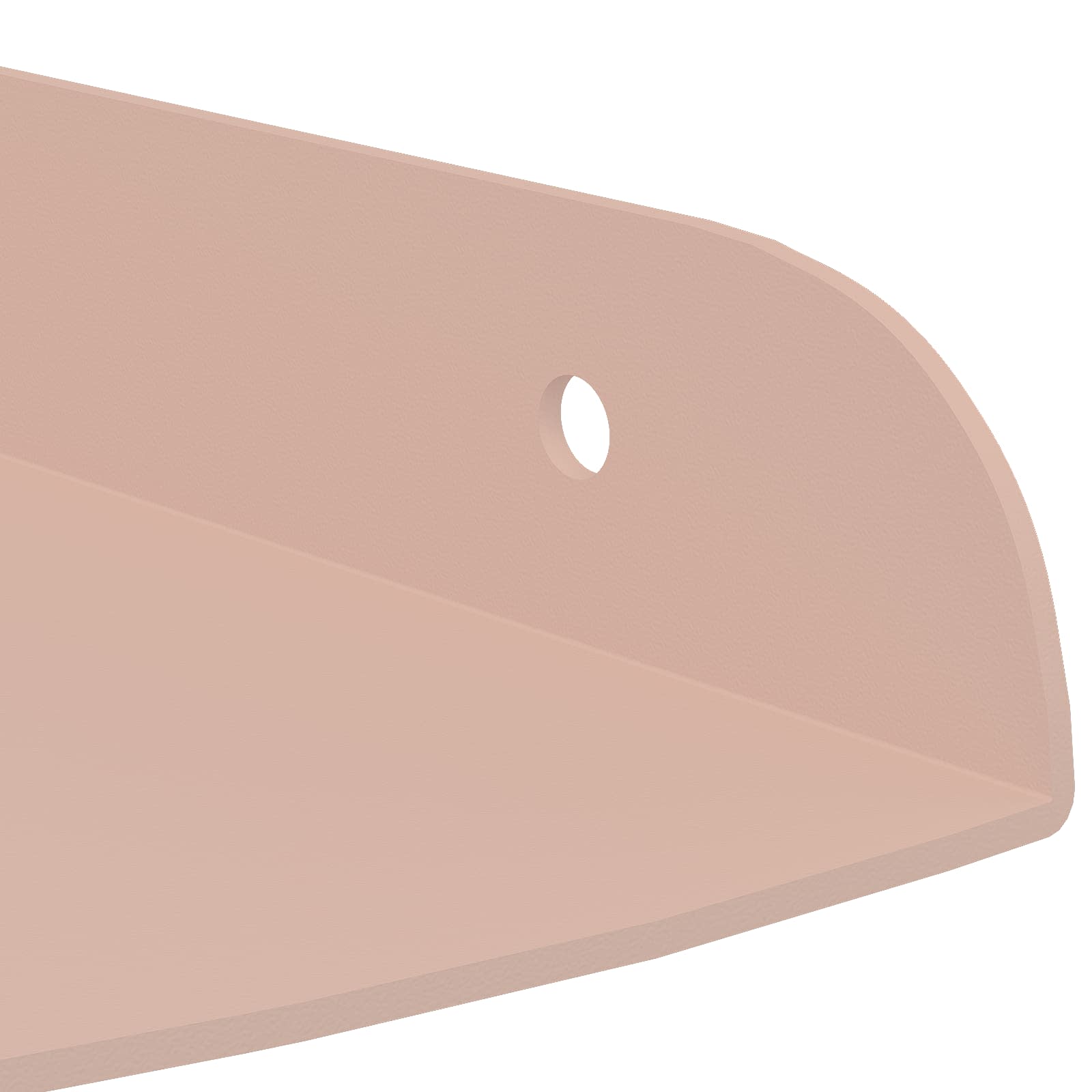 Schwebendes Regal mit Regal 2 pcs Rosa 18 x 18 x 2 cm