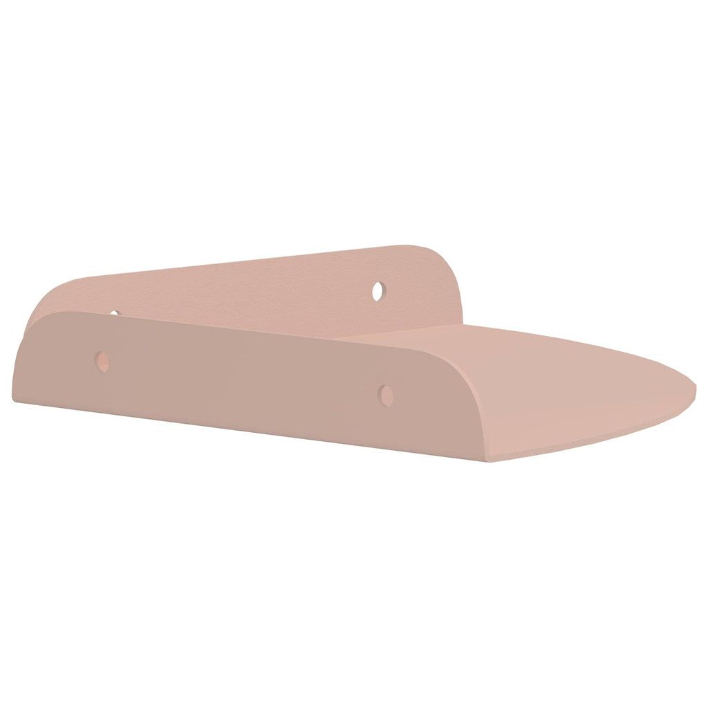 Schwebendes Regal mit Regal 2 pcs Rosa 18 x 18 x 2 cm