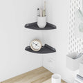 Schwebendes Regal mit Regal 2 pcs Anthrazit 18 x 18 x 2 cm
