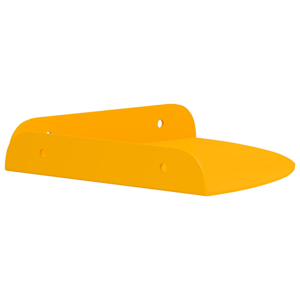 Schwebendes Regal mit Regal 4 pcs Senfgelb 18 x 18 x 2 cm