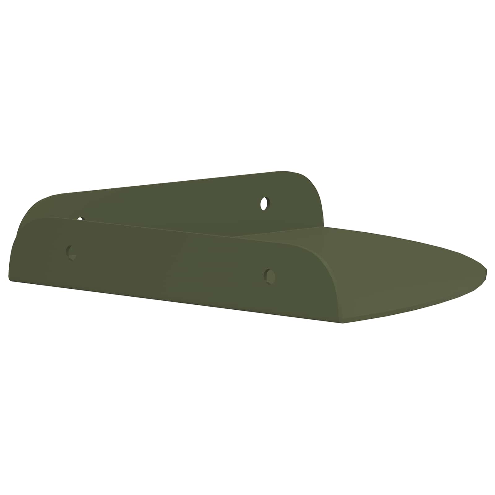 Schwebendes Regal mit Regal 4 pcs Olive Grün 18 x 18 x 2 cm