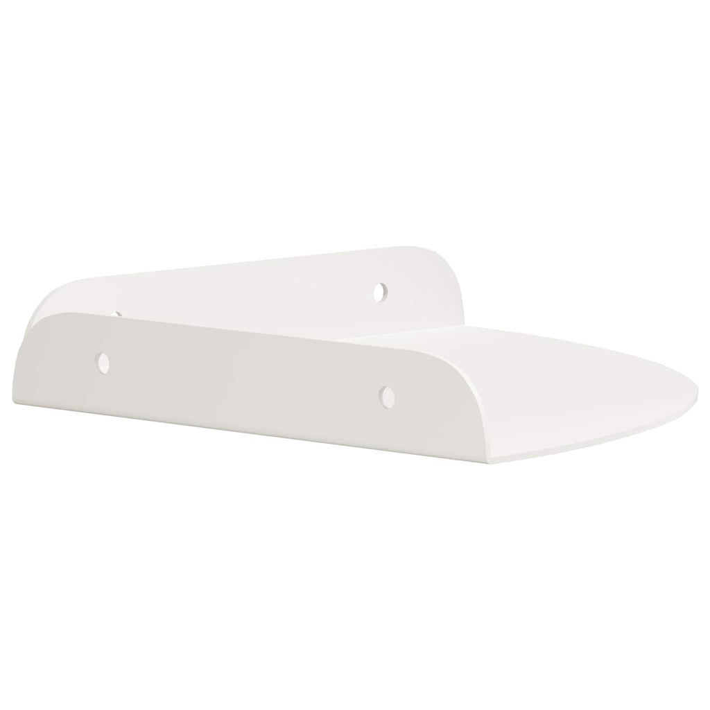 Schwebendes Regal mit Regal 2 pcs Weiß 18 x 18 x 2 cm