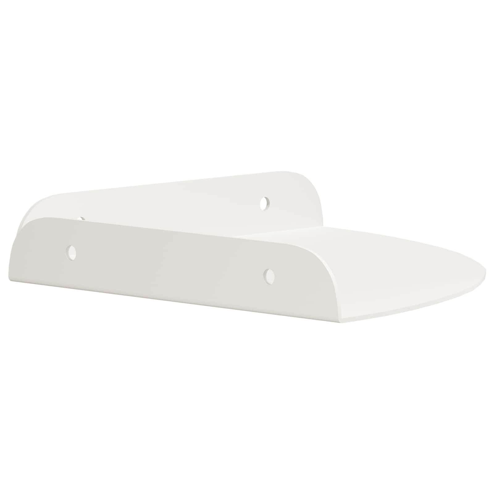 Schwebendes Regal mit Regal 4 pcs Weiß 18 x 18 x 2 cm