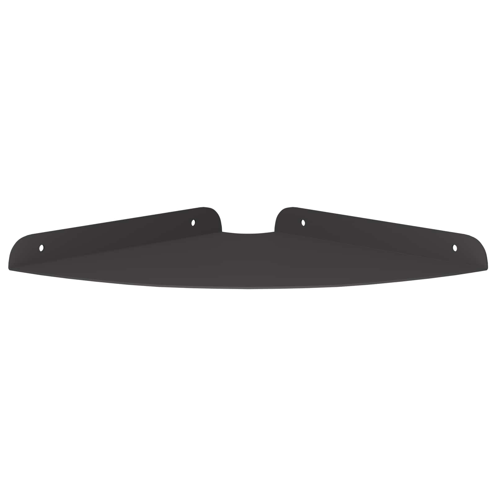 Eckregal zum Schweben mit Regal 2 pcs Schwarz 24 x 24 x 2 cm