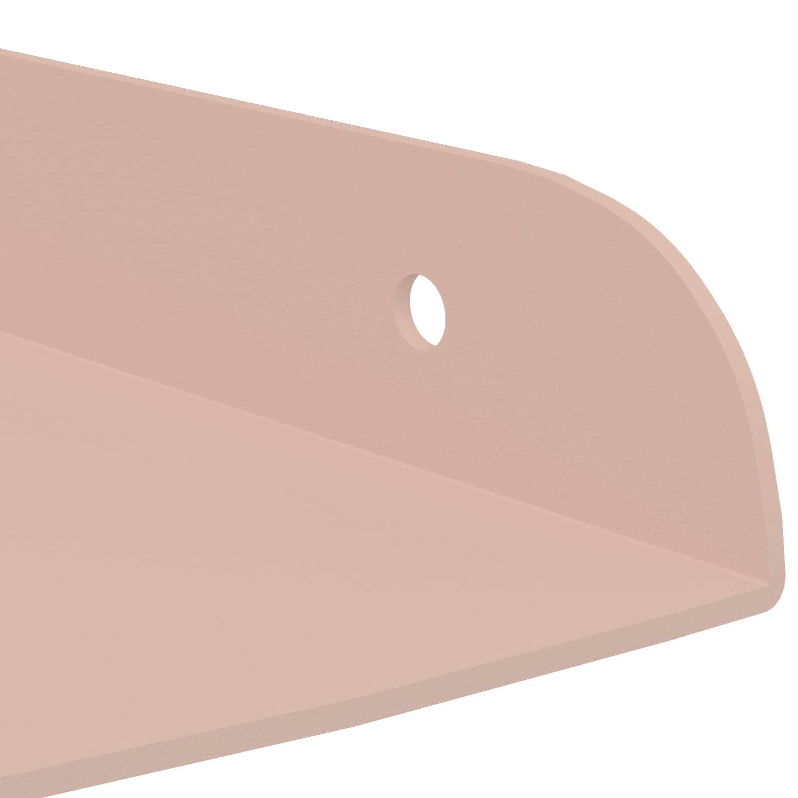 Schwebendes Regal mit Regal 4 pcs Rosa 24 x 24 x 2 cm