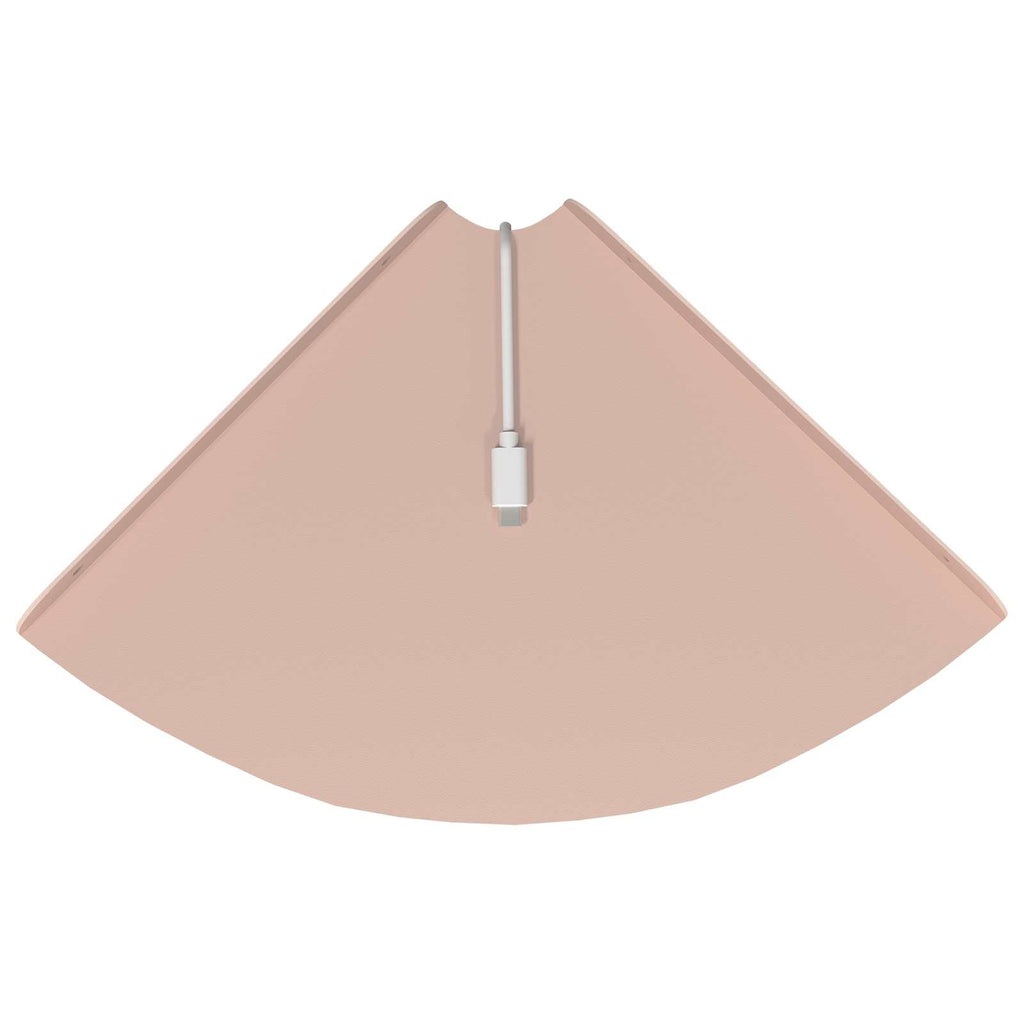 Schwebendes Regal mit Regal 4 pcs Rosa 24 x 24 x 2 cm
