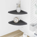 Schwebendes Regal mit Regal 2 pcs Anthrazit 24 x 24 x 2 cm