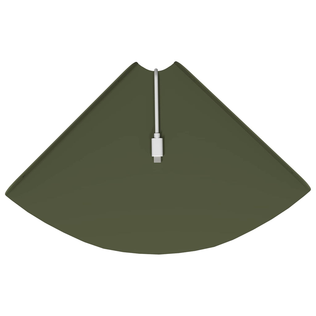 Schwebendes Regal mit Regal 2 pcs Olive Grün 24 x 24 x 2 cm