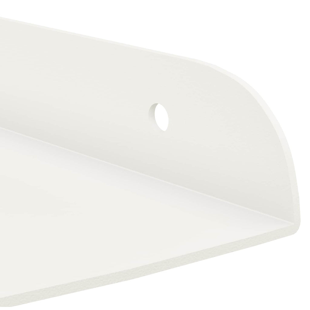 Schwebendes Regal mit Regal 2 pcs Weiß 24 x 24 x 2 cm