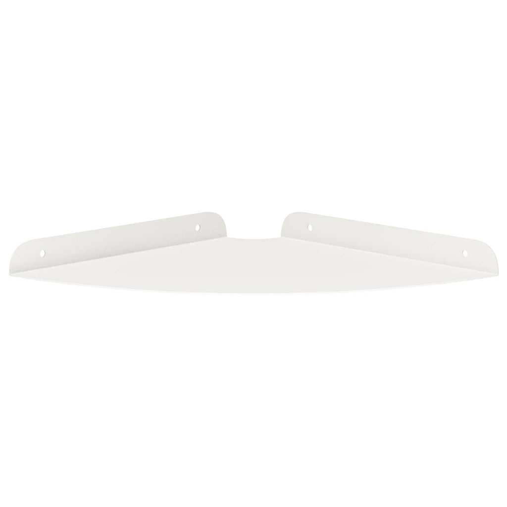 Schwebendes Regal mit Regal 2 pcs Weiß 24 x 24 x 2 cm