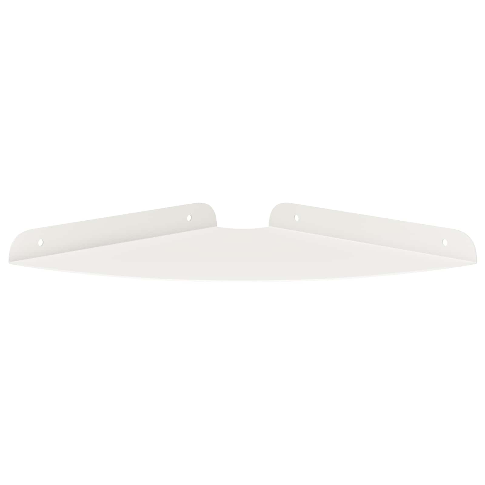 Schwebendes Regal mit Regal 2 pcs Weiß 24 x 24 x 2 cm