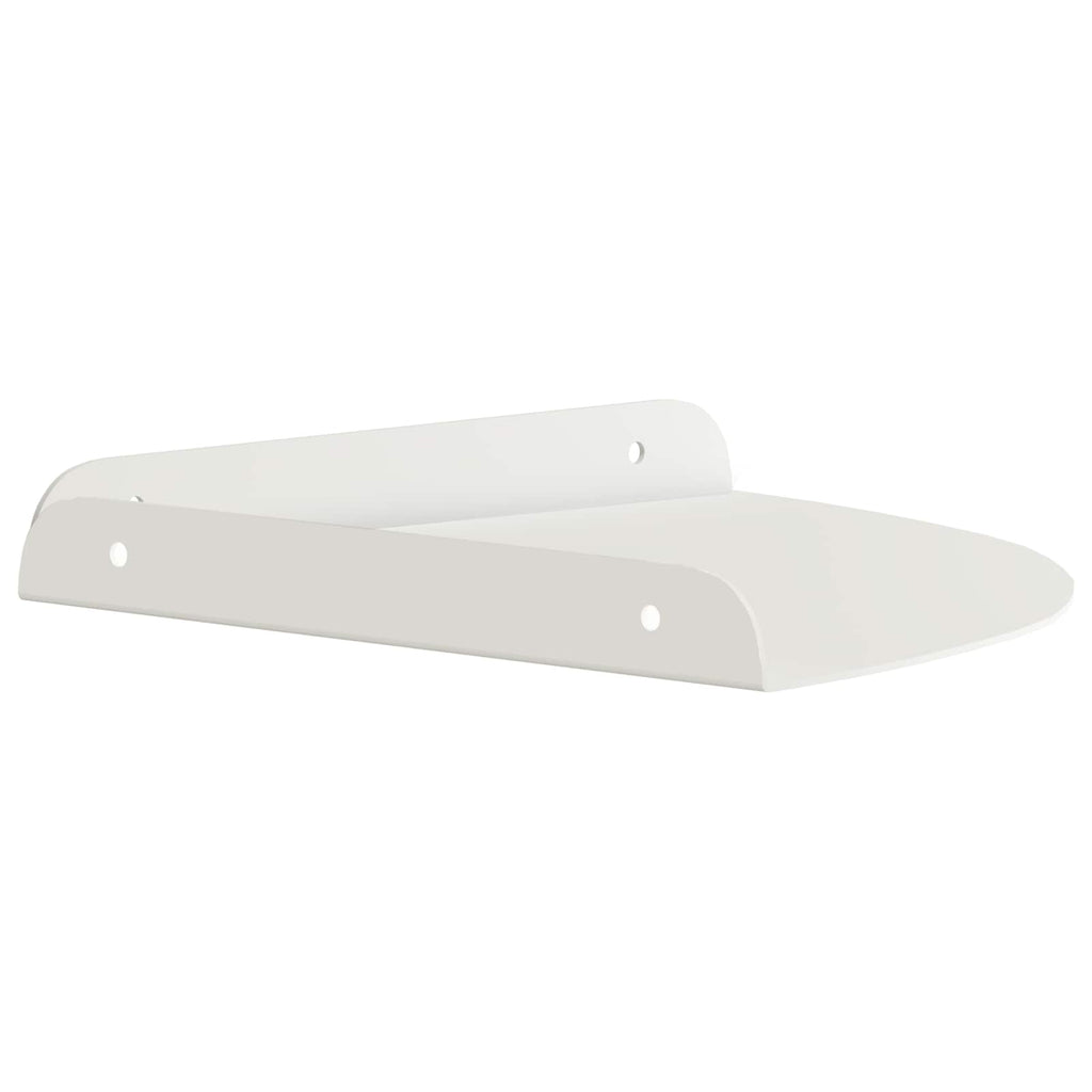 Schwebendes Regal mit Regal 2 pcs Weiß 24 x 24 x 2 cm