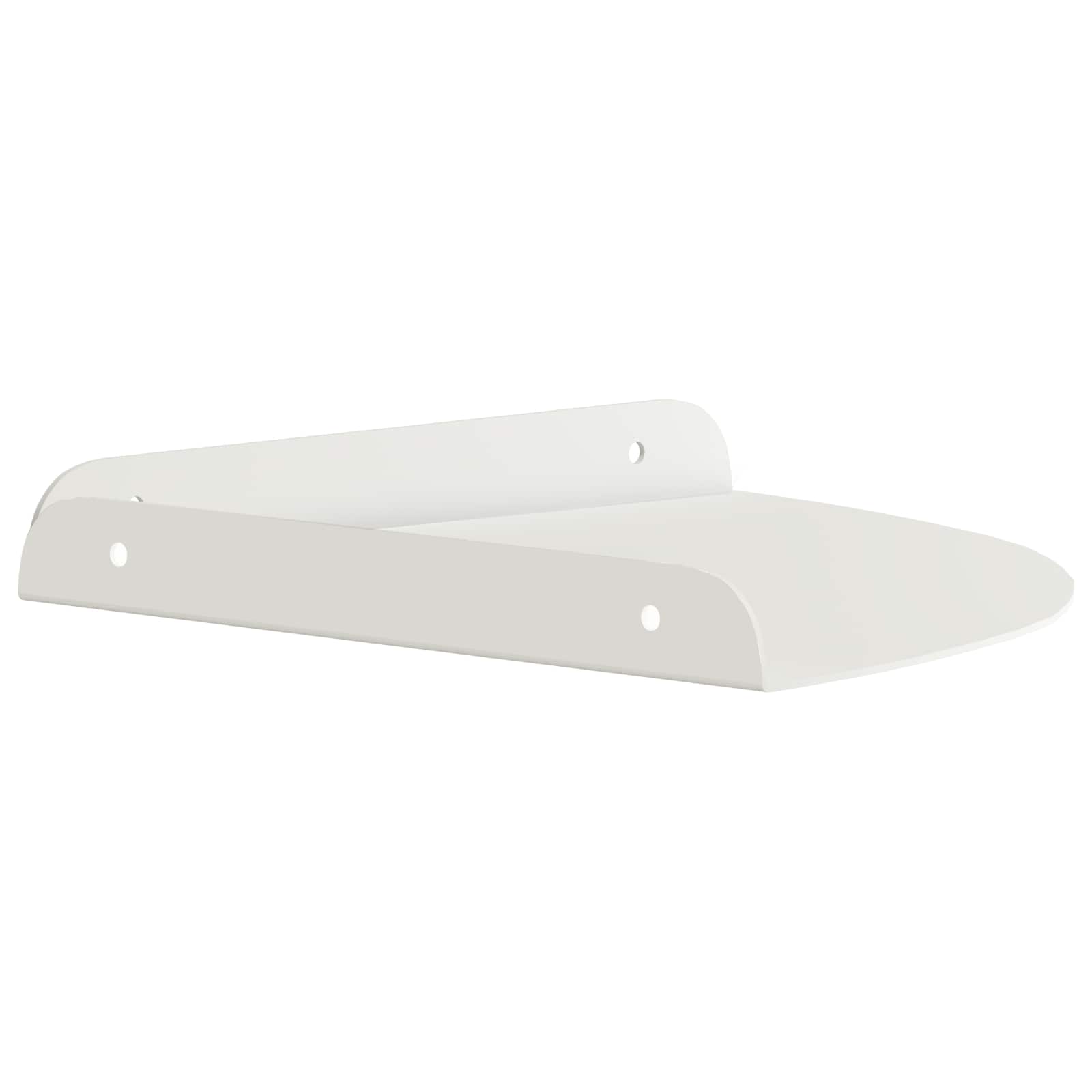 Schwebendes Regal mit Regal 2 pcs Weiß 24 x 24 x 2 cm