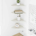 Schwebendes Regal mit Regal 4 pcs Weiß 24 x 24 x 2 cm