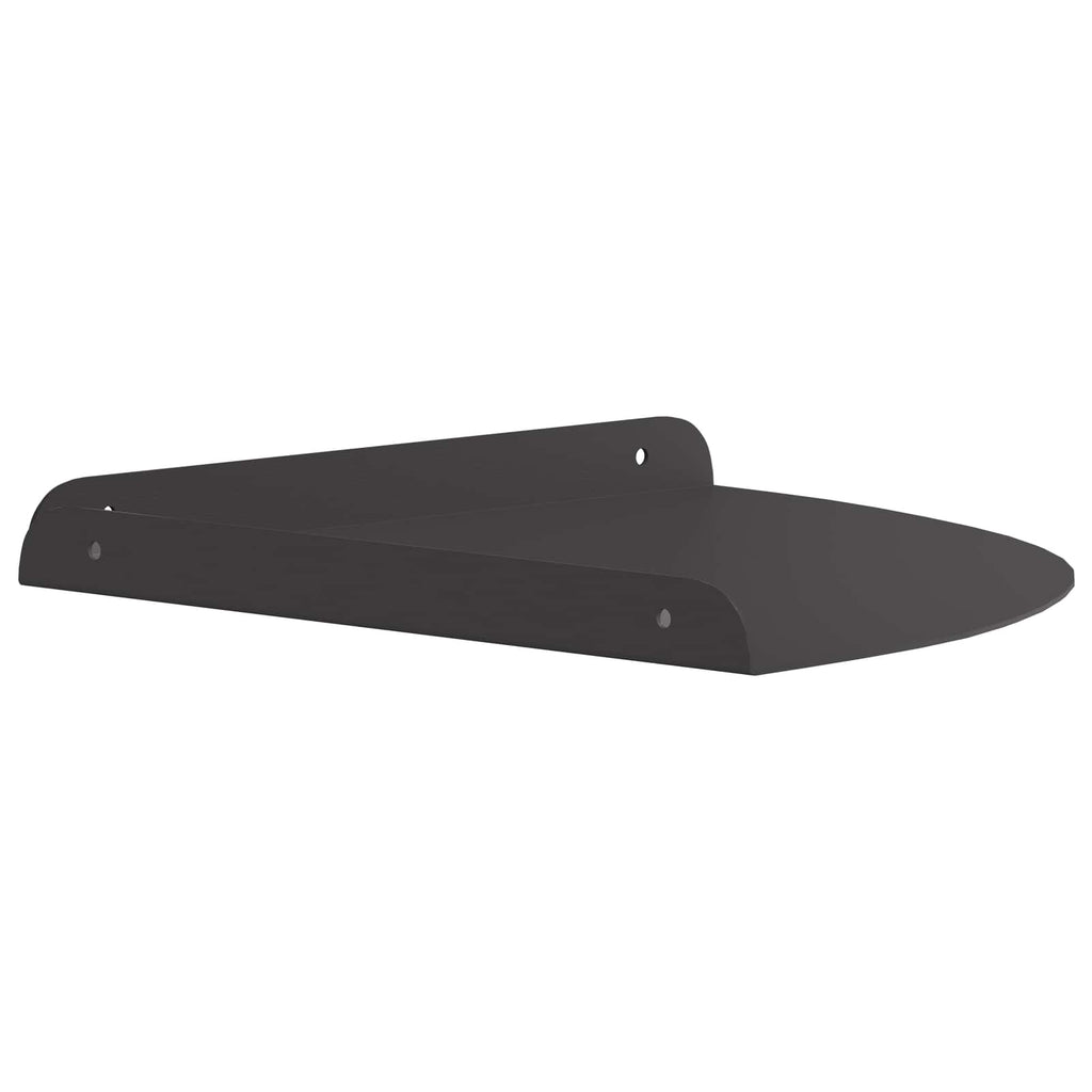 Eckregal zum Schweben mit Regal 2 pcs Schwarz 30 x 30 x 2 cm