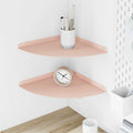 Schwebendes Regal mit Regal 2 pcs Rosa 30 x 30 x 2 cm