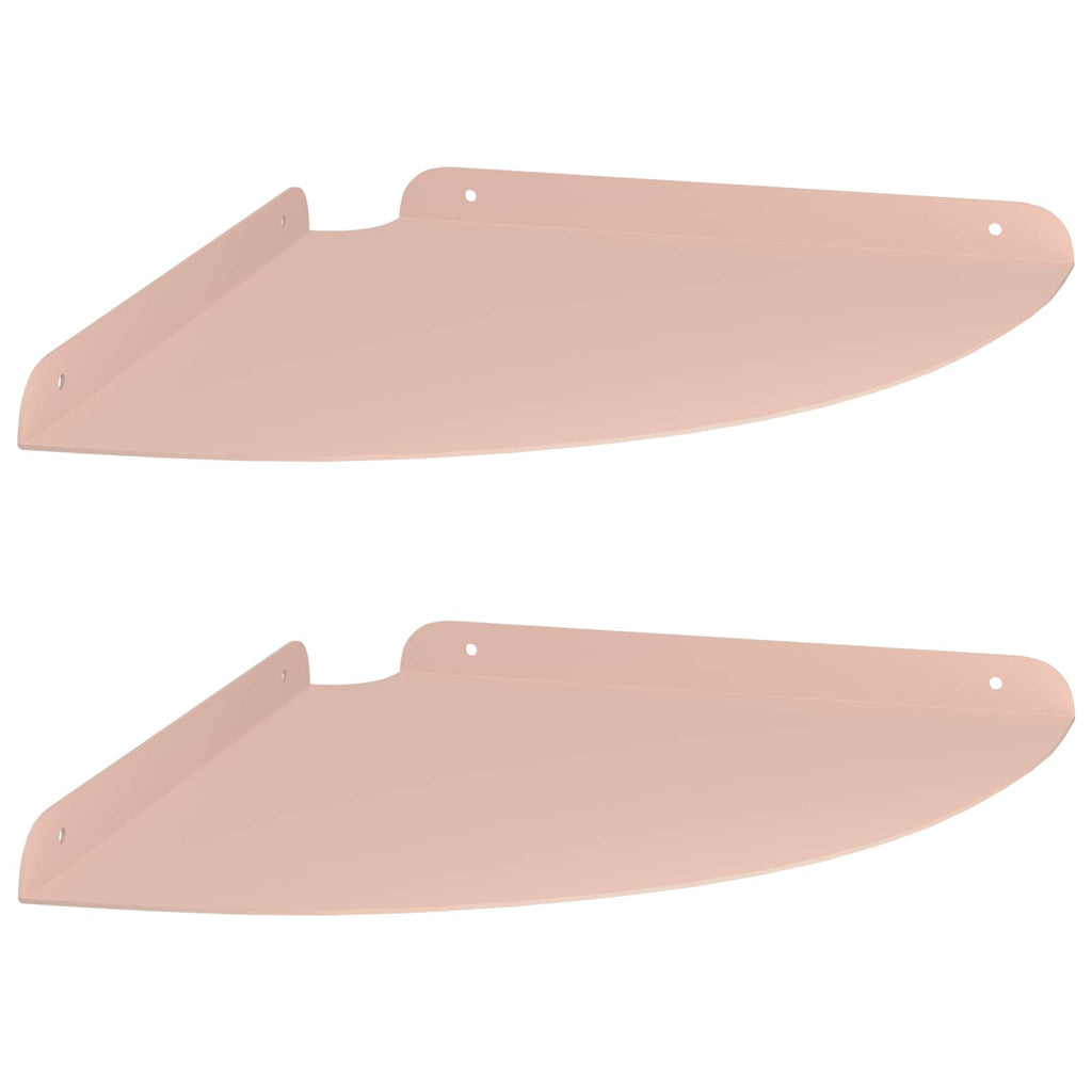 Schwebendes Regal mit Regal 2 pcs Rosa 30 x 30 x 2 cm