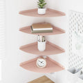 Schwebendes Regal mit Regal 4 pcs Rosa 30 x 30 x 2 cm