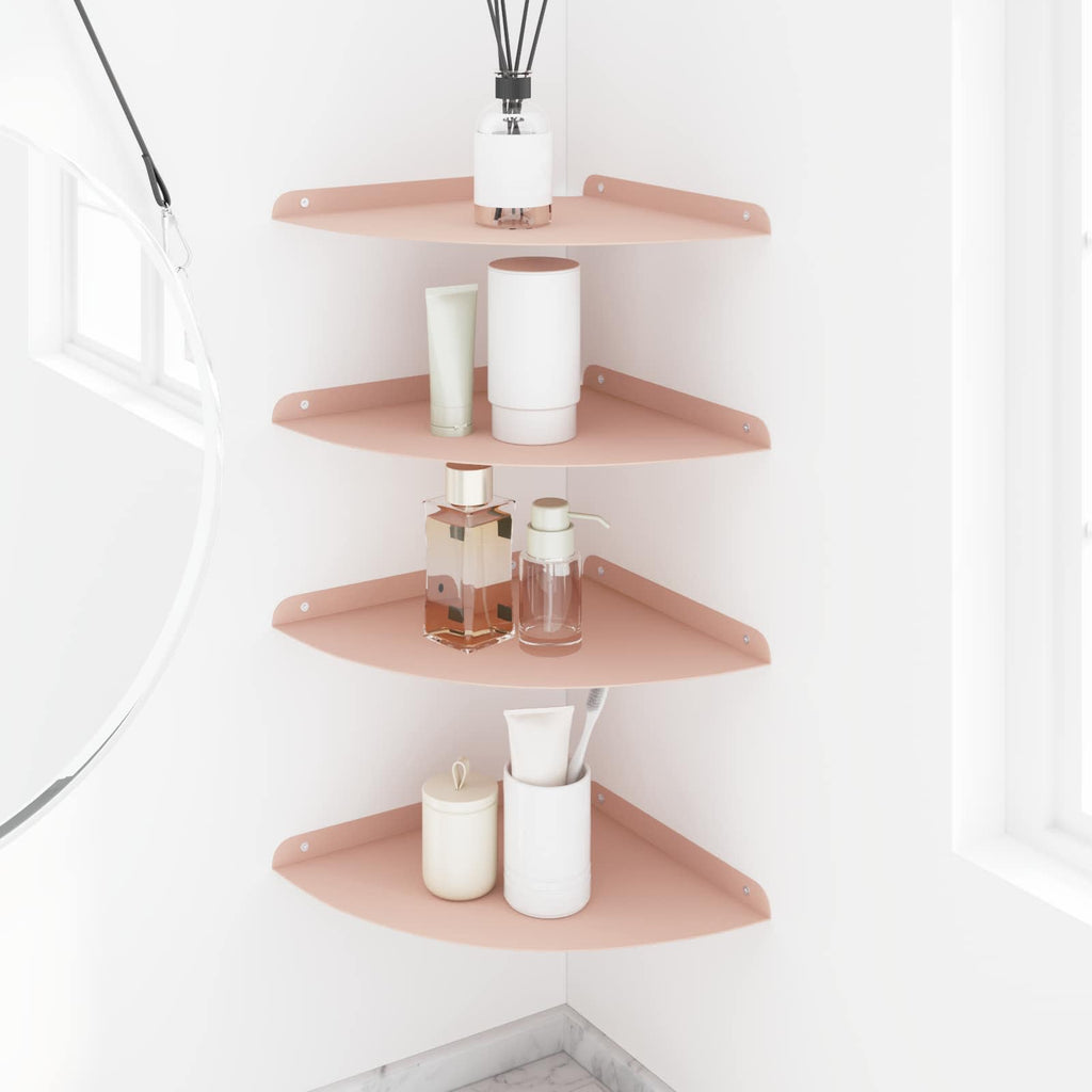 Schwebendes Regal mit Regal 4 pcs Rosa 30 x 30 x 2 cm