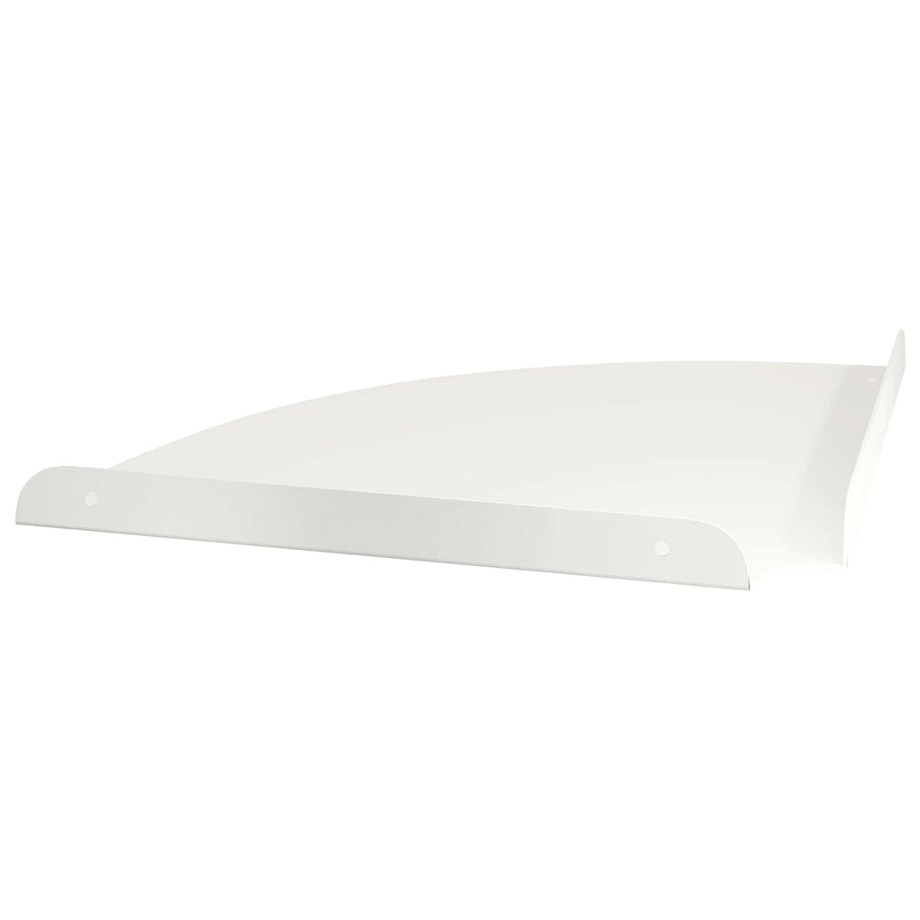 Schwebendes Regal mit Regal 2 pcs Weiß 30 x 30 x 2 cm
