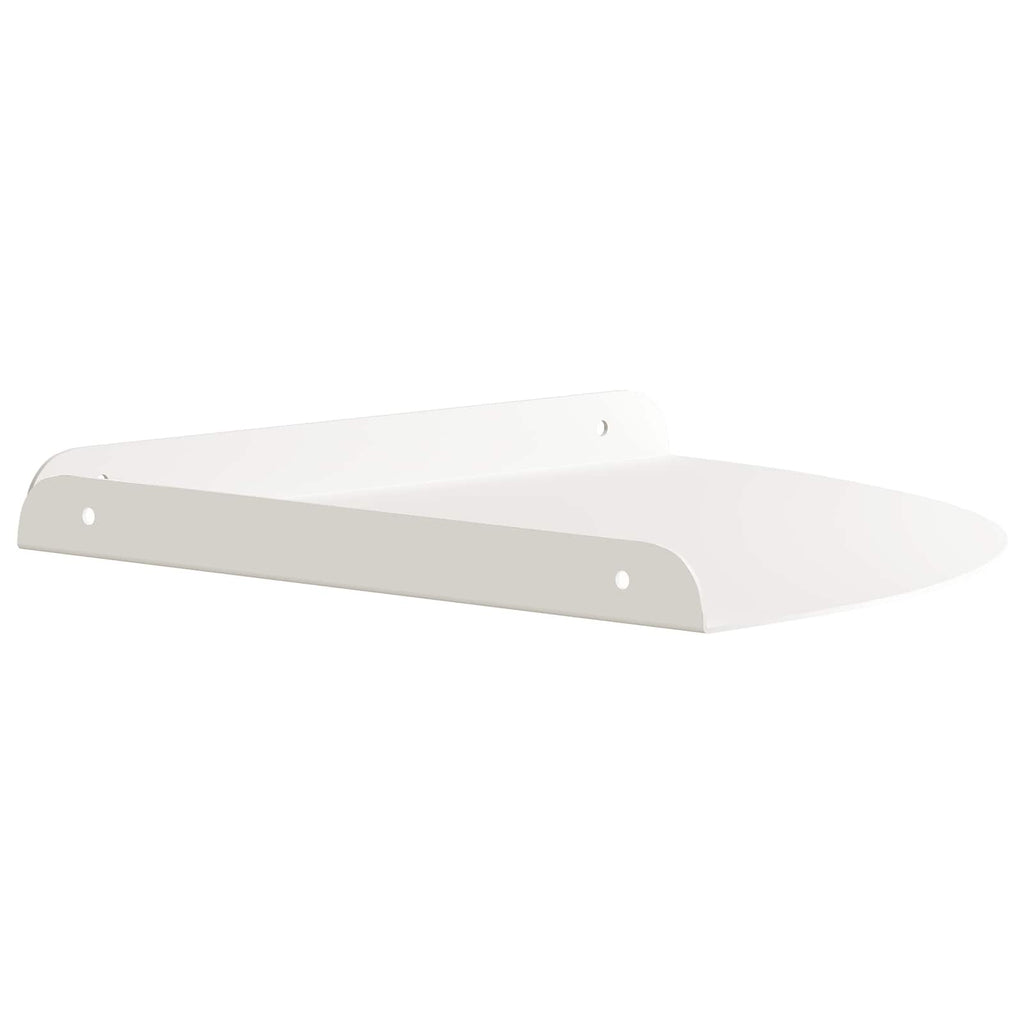 Schwebendes Regal mit Regal 2 pcs Weiß 30 x 30 x 2 cm