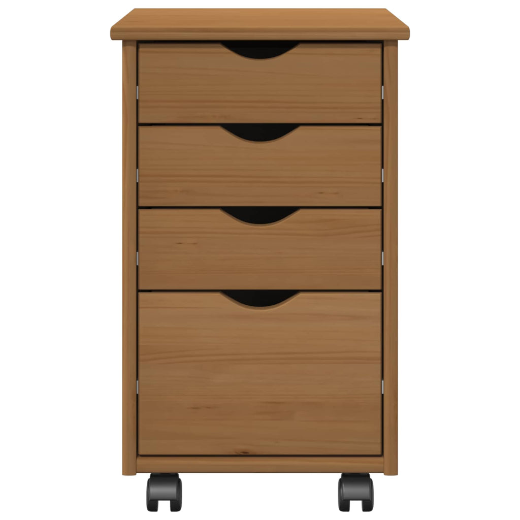 Rollschrank MOSS Honigbraun 34 x 39 x 56 cm