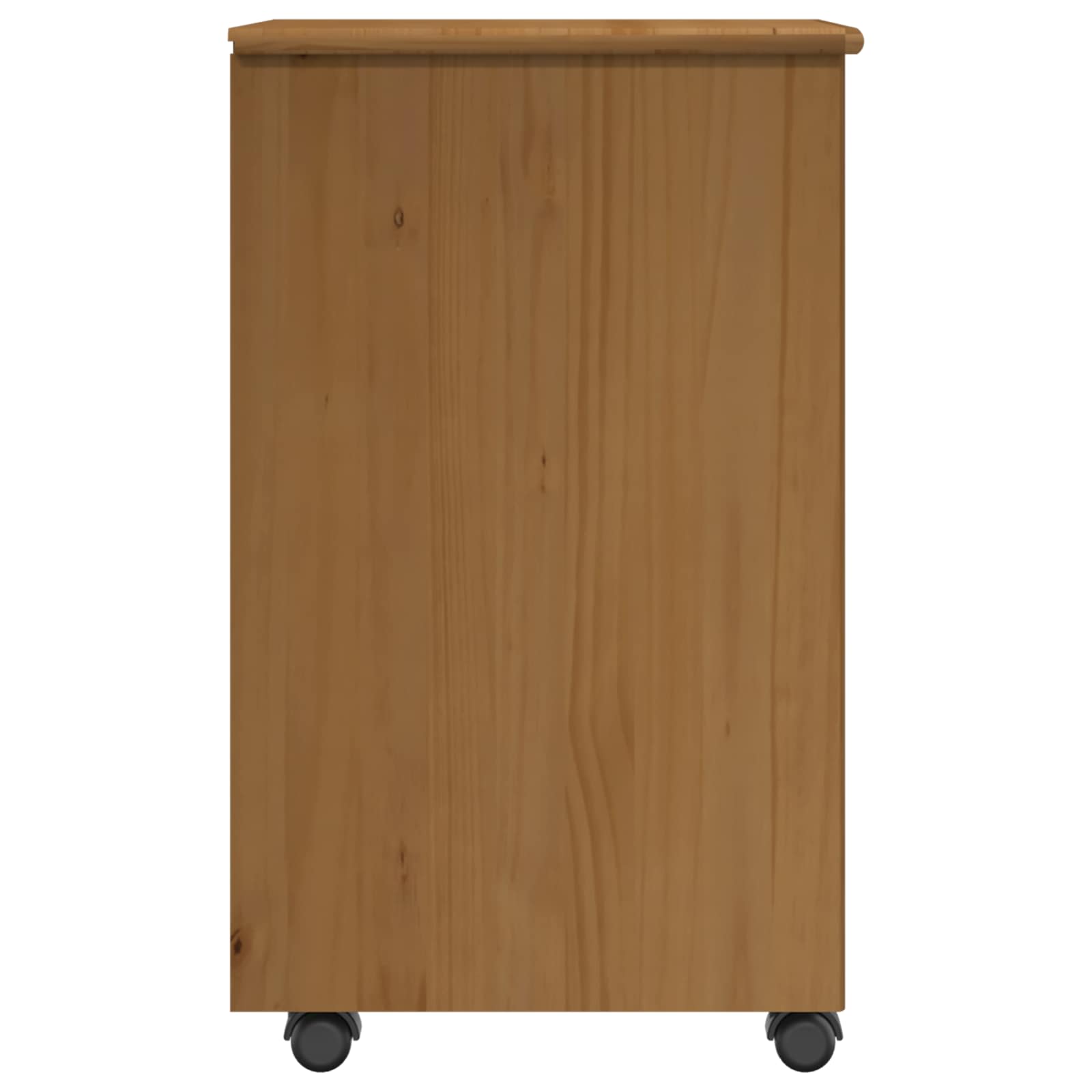 Rollschrank Honigbraun 34 x 39 x 65,5 cm Massivholz Kiefer