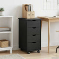 Rollschrank Mit Rad Grau 34 x 39 x 65,5 cm Massivholz Kiefer