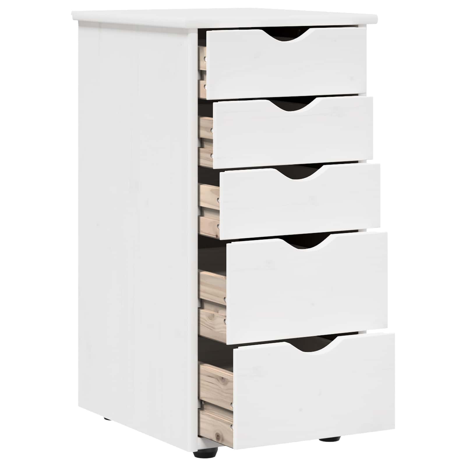 Schrank Weiß 34 x 39 x 61,5 cm Massivholz Kiefer