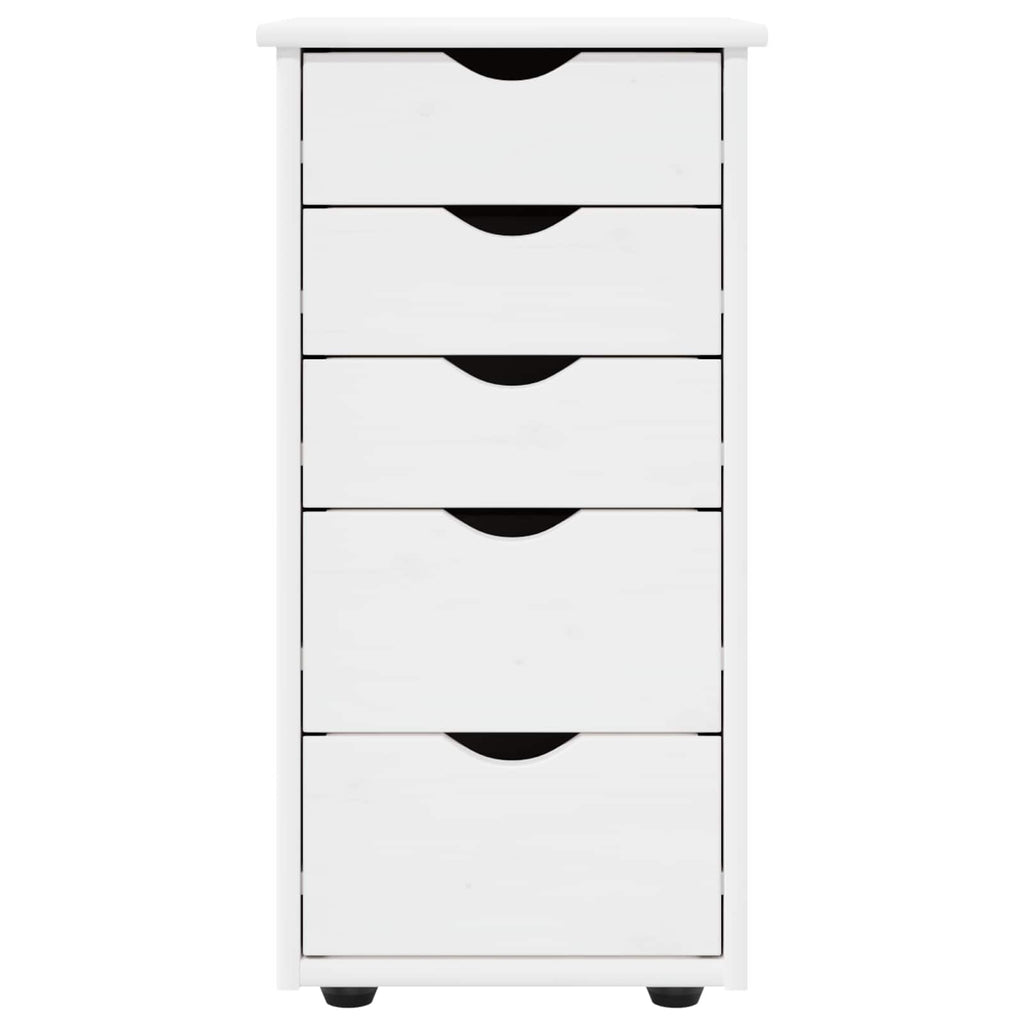 Schrank Weiß 34 x 39 x 61,5 cm Massivholz Kiefer