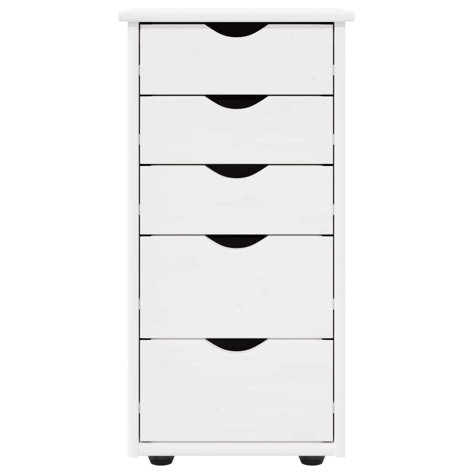 Schrank Weiß 34 x 39 x 61,5 cm Massivholz Kiefer