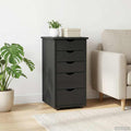Schrank Grau 34 x 39 x 61,5 cm Massivholz Kiefer