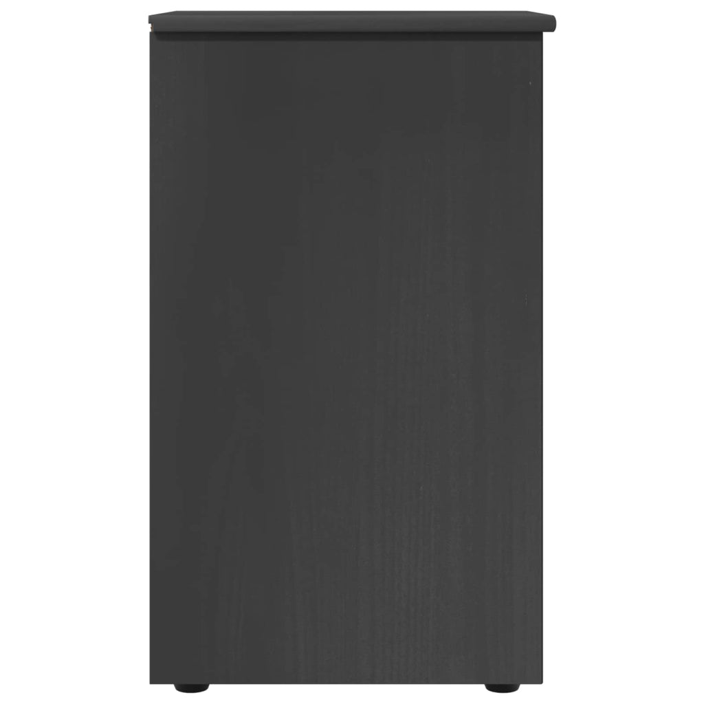 Schrank Grau 34 x 39 x 61,5 cm Massivholz Kiefer