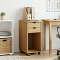 Rollschrank Honigbraun 34 x 39 x 65,5 cm Massives Kiefernholz