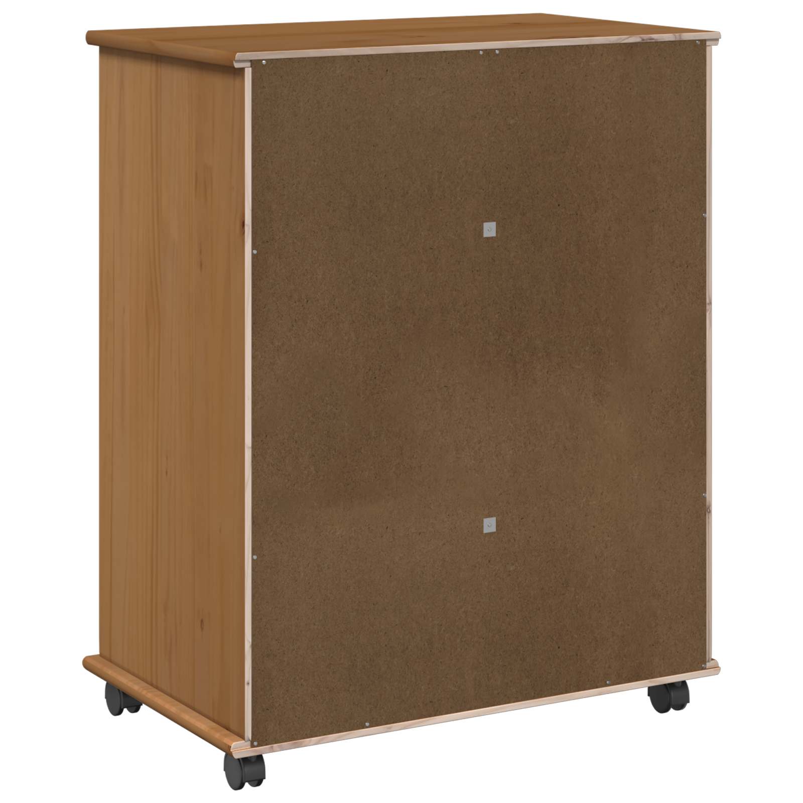 Rollschrank Honigbraun 63,5 x 39 x 79 cm Massivholz Kiefer