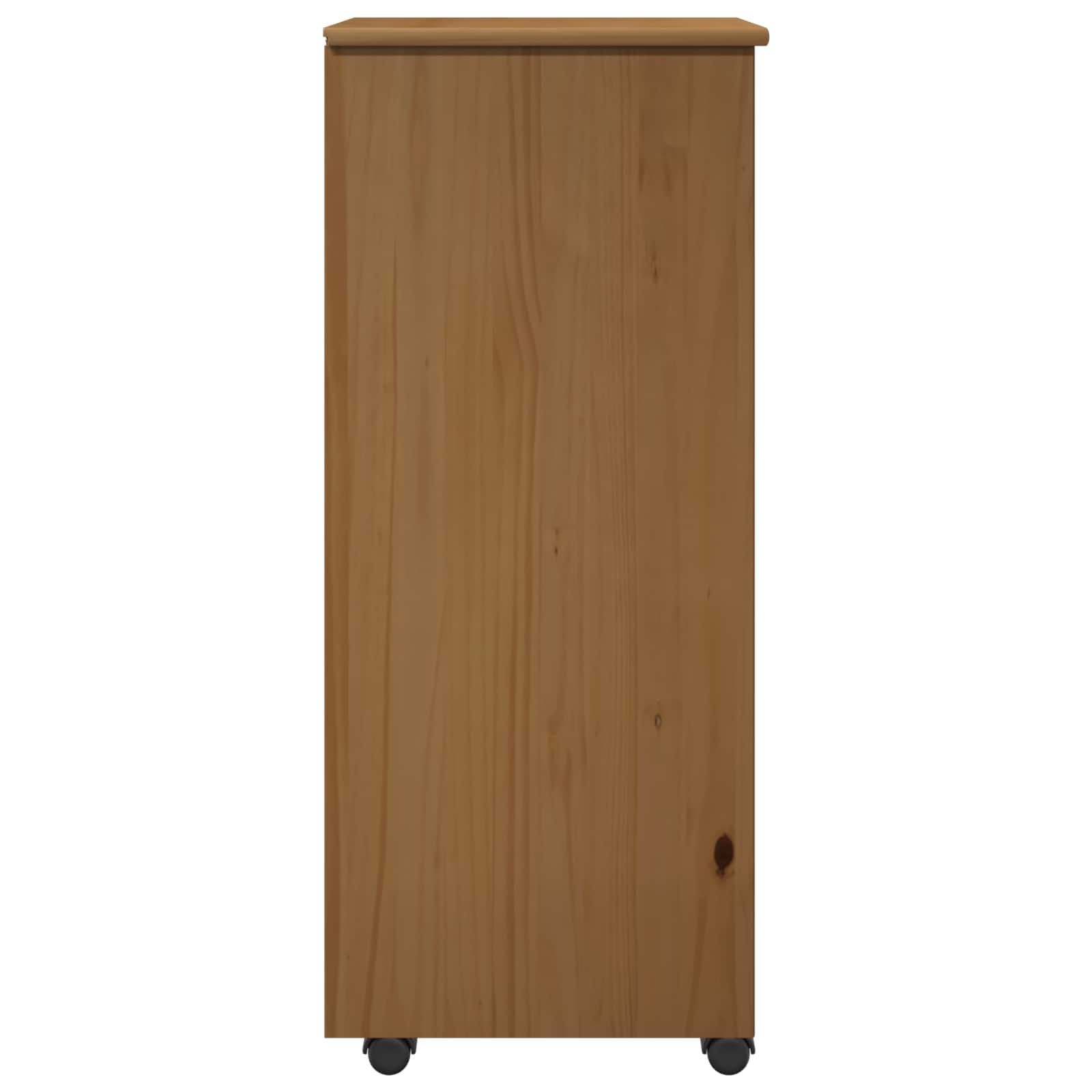 Rollschrank Honigbraun 34 x 39 x 93,5 cm Massivholz Kiefer